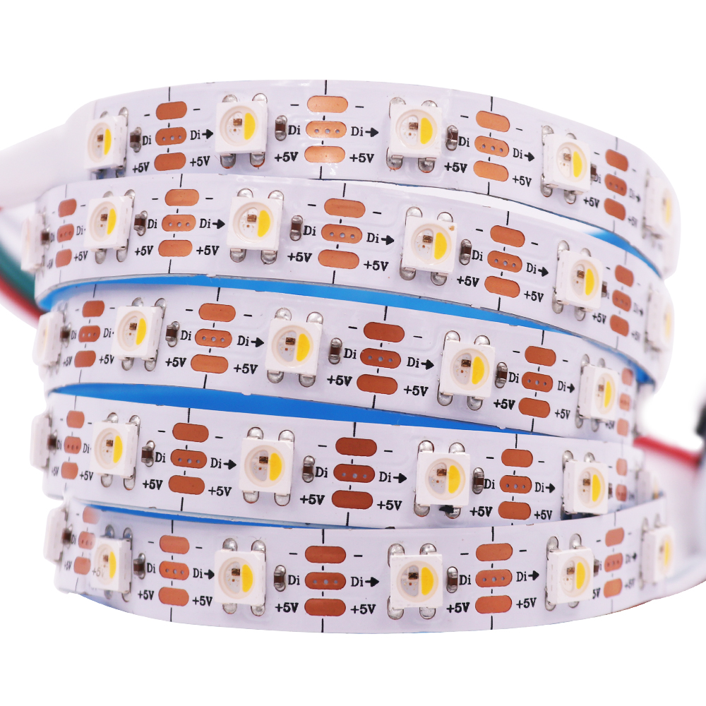 5050RGBW四色幻彩灯条30灯10mm 5V