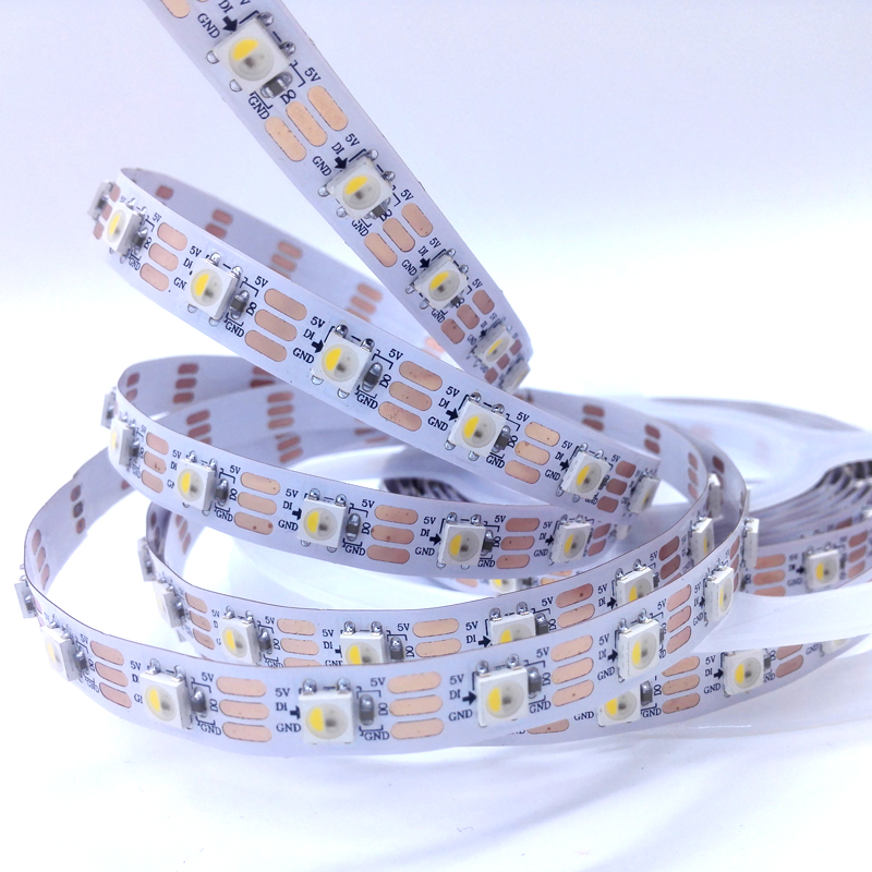 5050RGBW四色幻彩灯条60灯10mm 5V