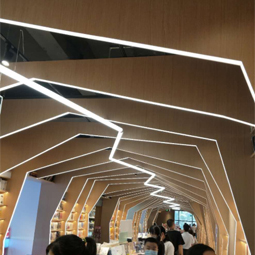 The effect after the installation of 360-degree neon light strips 